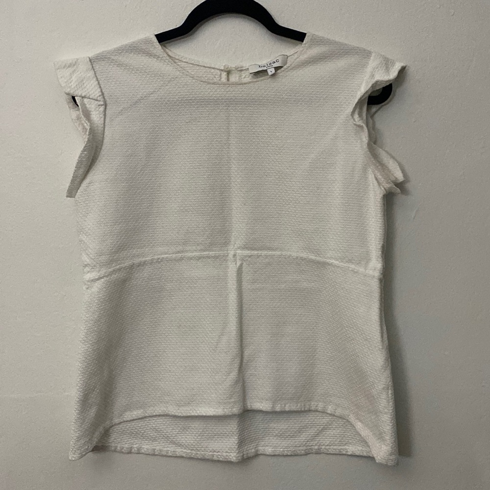 Balzac Paris white sleeveless bouse